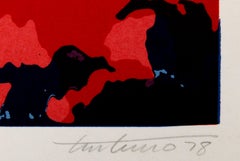 Cosmic Harlem, serigrafía abstracta de Domenick Turturro