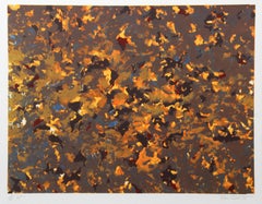 Vintage Fire, Abstract Art Screenprint by Domenick Turturro