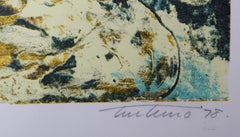 In the Eye of an Ancient Storm, Abstract Screenprint by Domenick Turturro