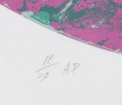 Worldscape, Abstract Screenprint by Domenick Turturro