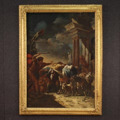 18th Century Oil on Canvas Italian Biblical Painting, 1720