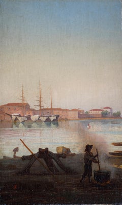 Boy in a squero in Venice