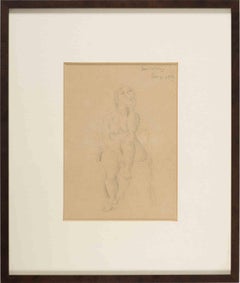 Nu féminin - dessin original de Domenico Cantatore - 1932