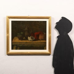 Quadro di Domenico Cantatore con natura morta