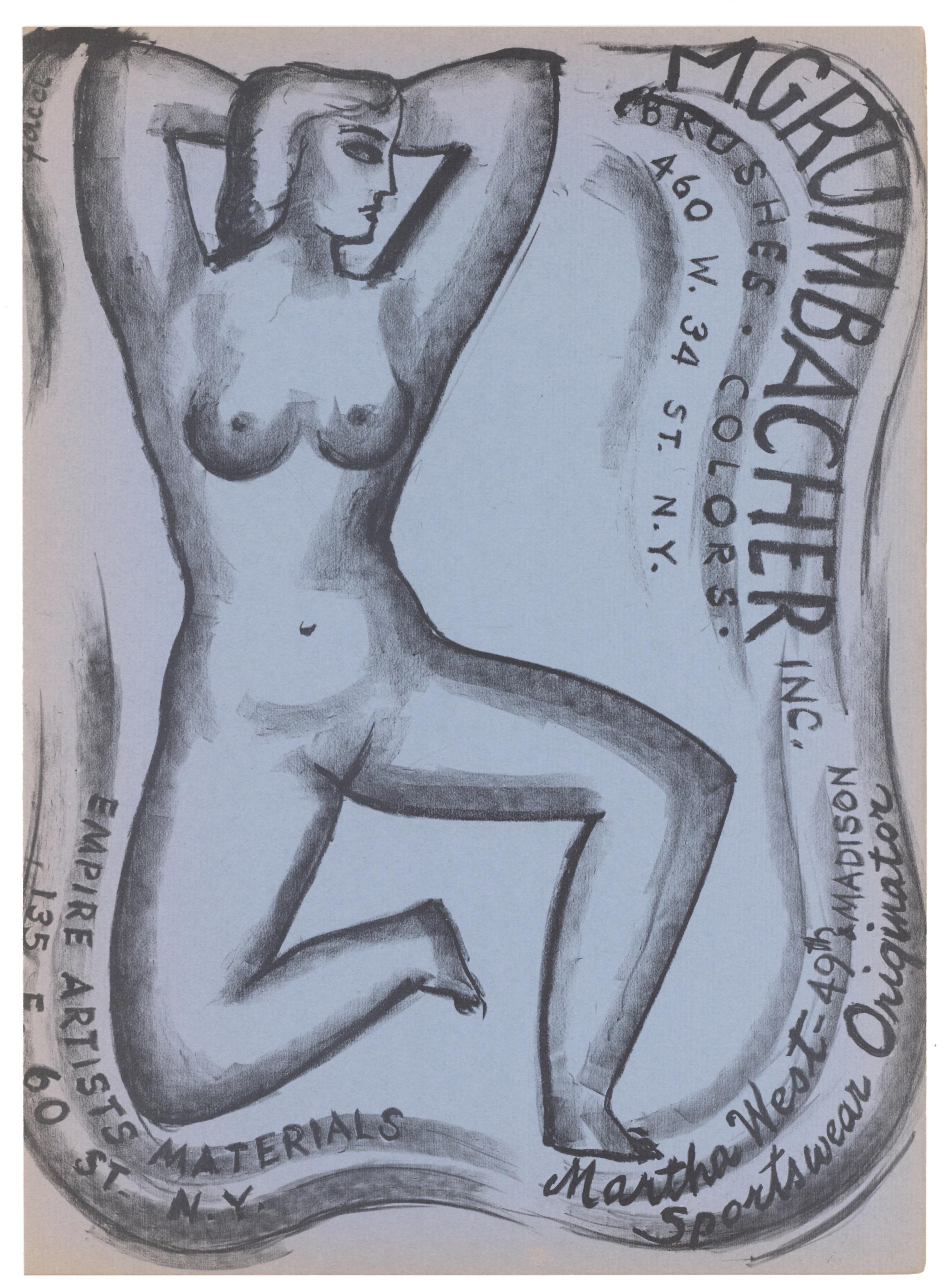 original lithograph - Print by Domenico Facci