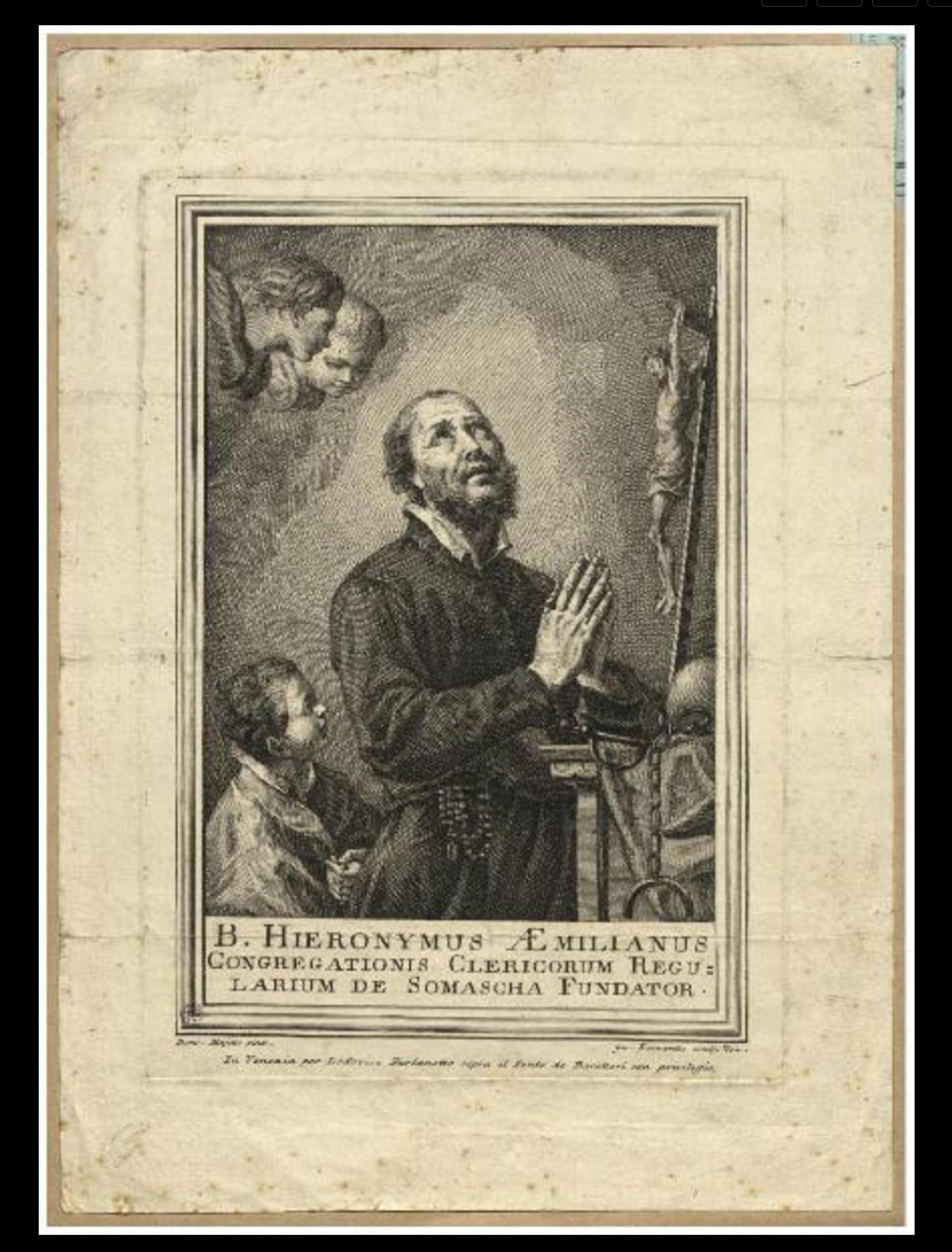 Domenico Fedeli, Maggiotto (Venice 1712-1794)
Saint Francis Meditating before the Crucifix
Oil on canvas 74.5 x 60 cm

This work is presented in a substantial period frame. This painting is a simplified version, that is, without the cherubs above