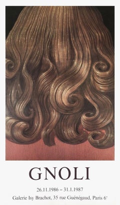 Domenico Gnoli, Curly Red Hair 1987 Galerie Isy Brachot Poster