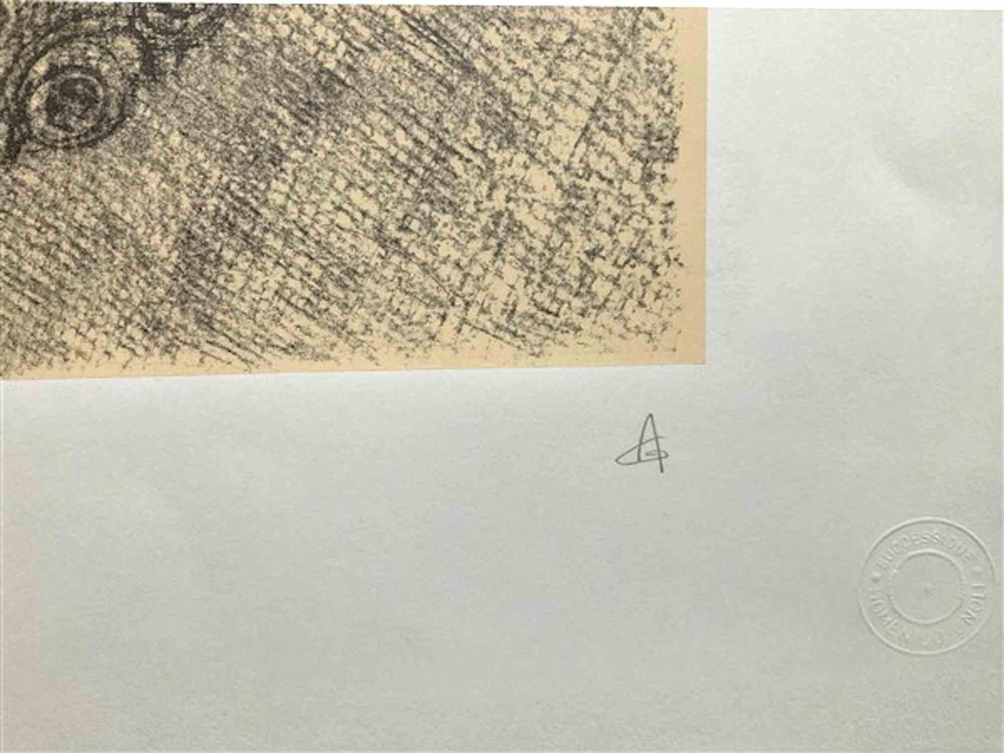 Indéfrisable - Lithograph after Domenico Gnoli - 1963 For Sale 1