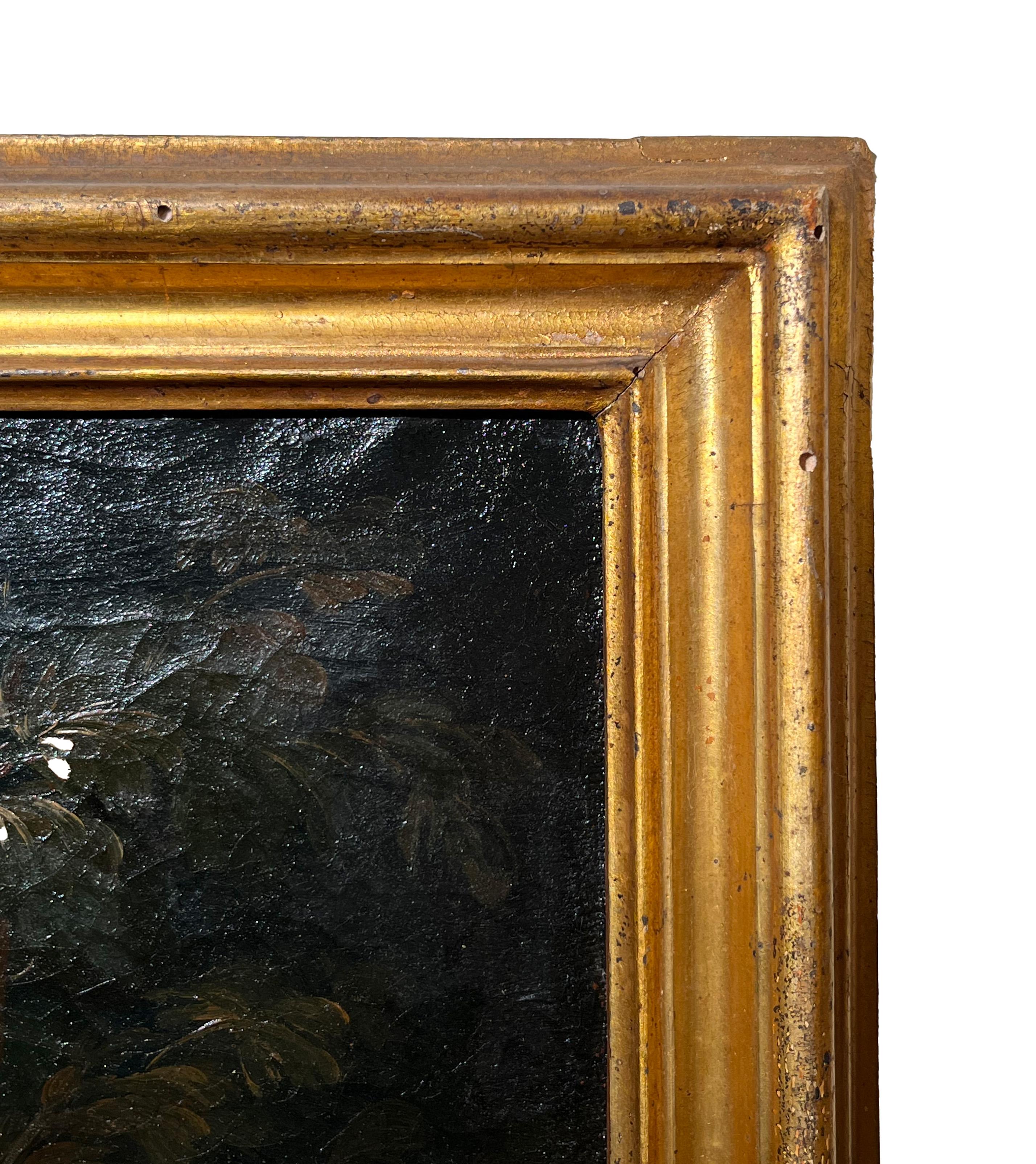 18th-17th Century by Domenico Guidobono Living nature with pigeon Oil on canvas im Angebot 9