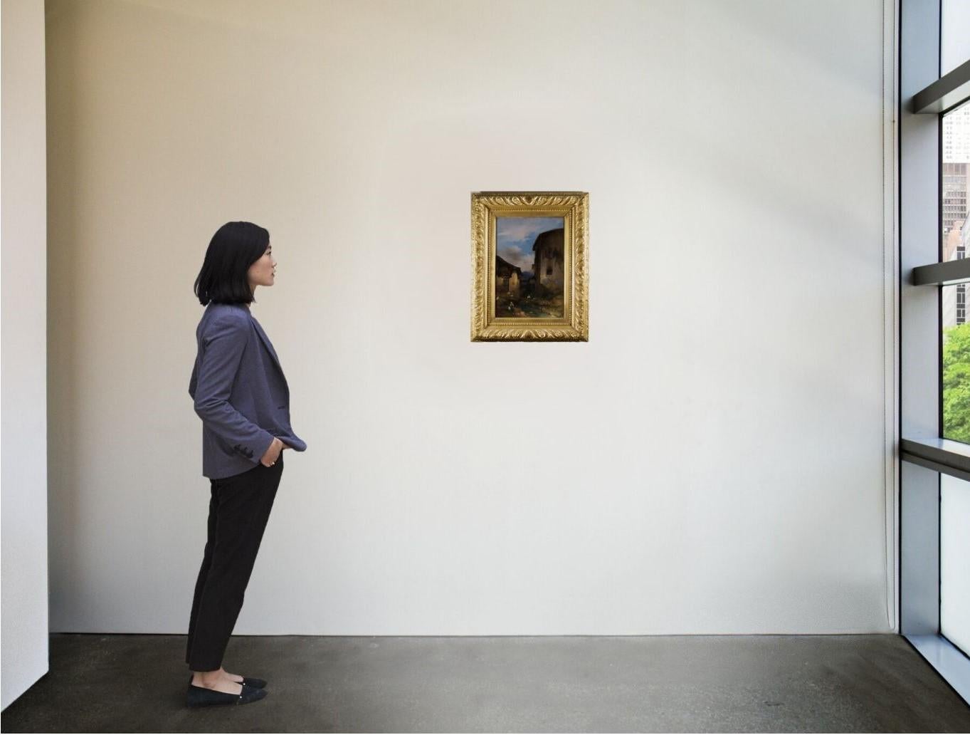 Berglandschaft Brera Schule Gemälde Signiert Sammlung Bernasconi im Angebot 7