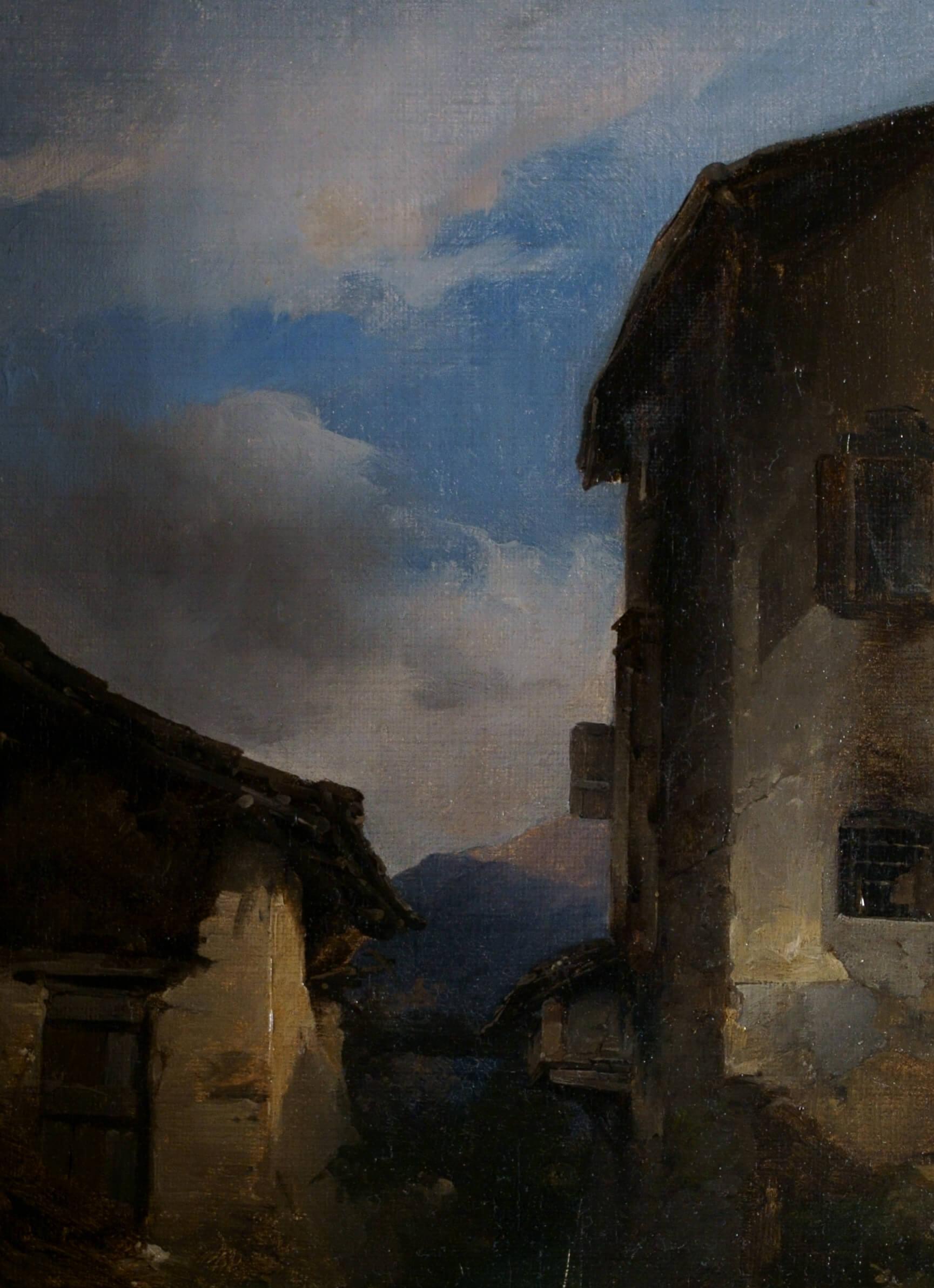 Berglandschaft Brera Schule Gemälde Signiert Sammlung Bernasconi im Angebot 3