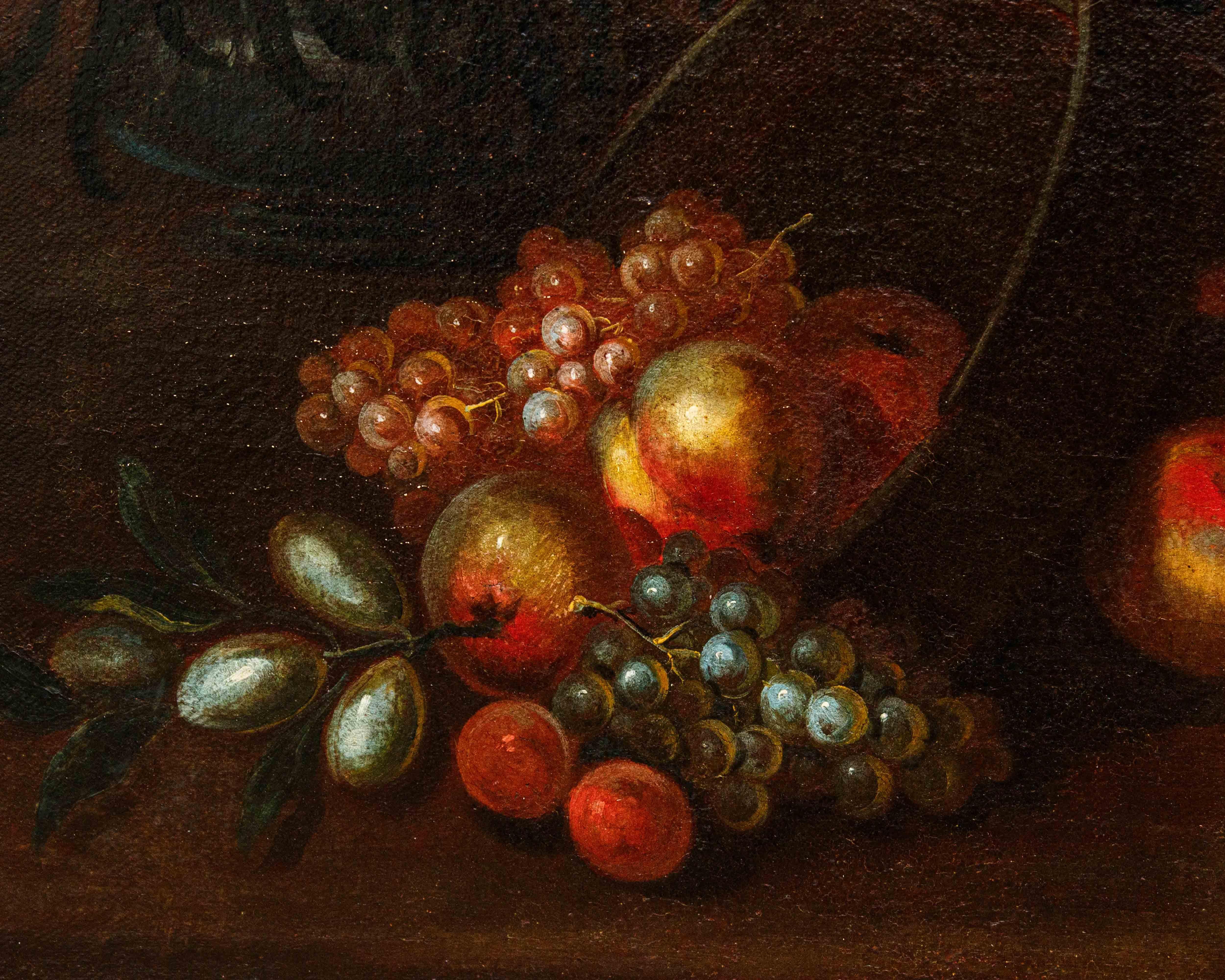 Di Domenico Levo, Natura morta con fiori e frutta en venta 2