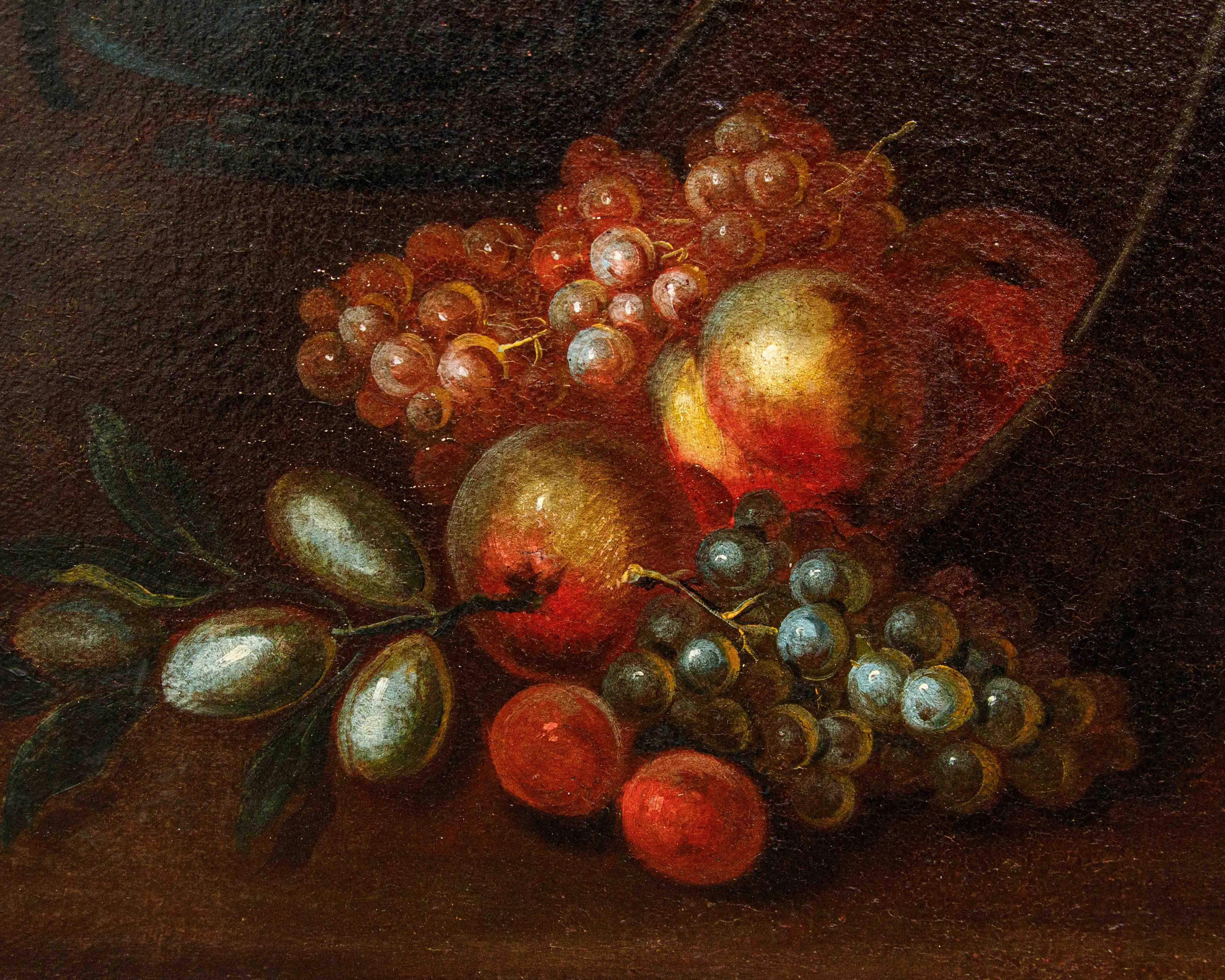 Di Domenico Levo, Natura morta con fiori e frutta en venta 4