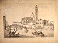Venice: 18th Century View of the Basilica of S. Pietro di Castello by Lovisa