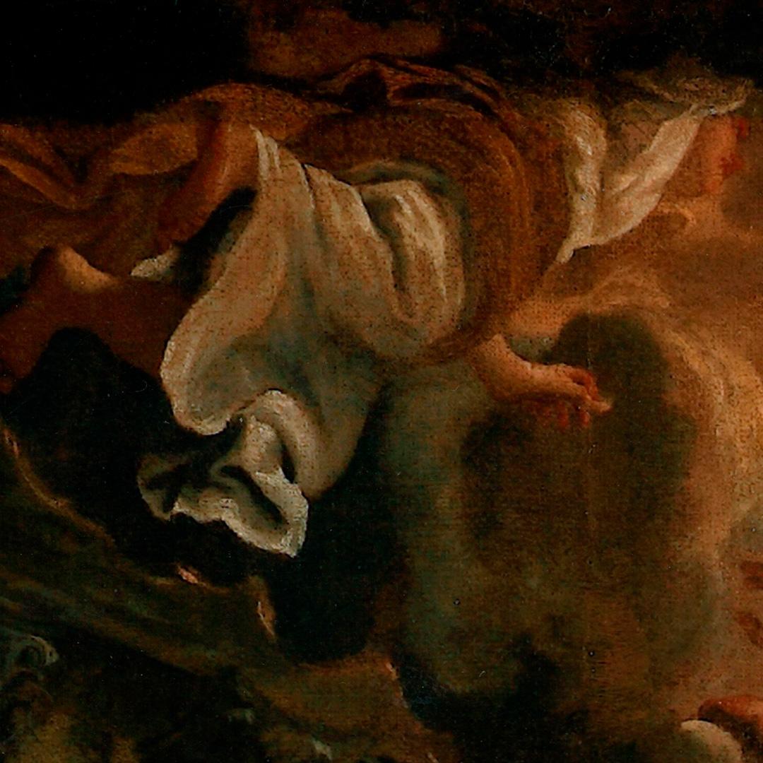 17. Jahrhundert von Domenico Maria Canuti, Eitelkeit der Jungfrau, Öl auf Leinwand im Angebot 6