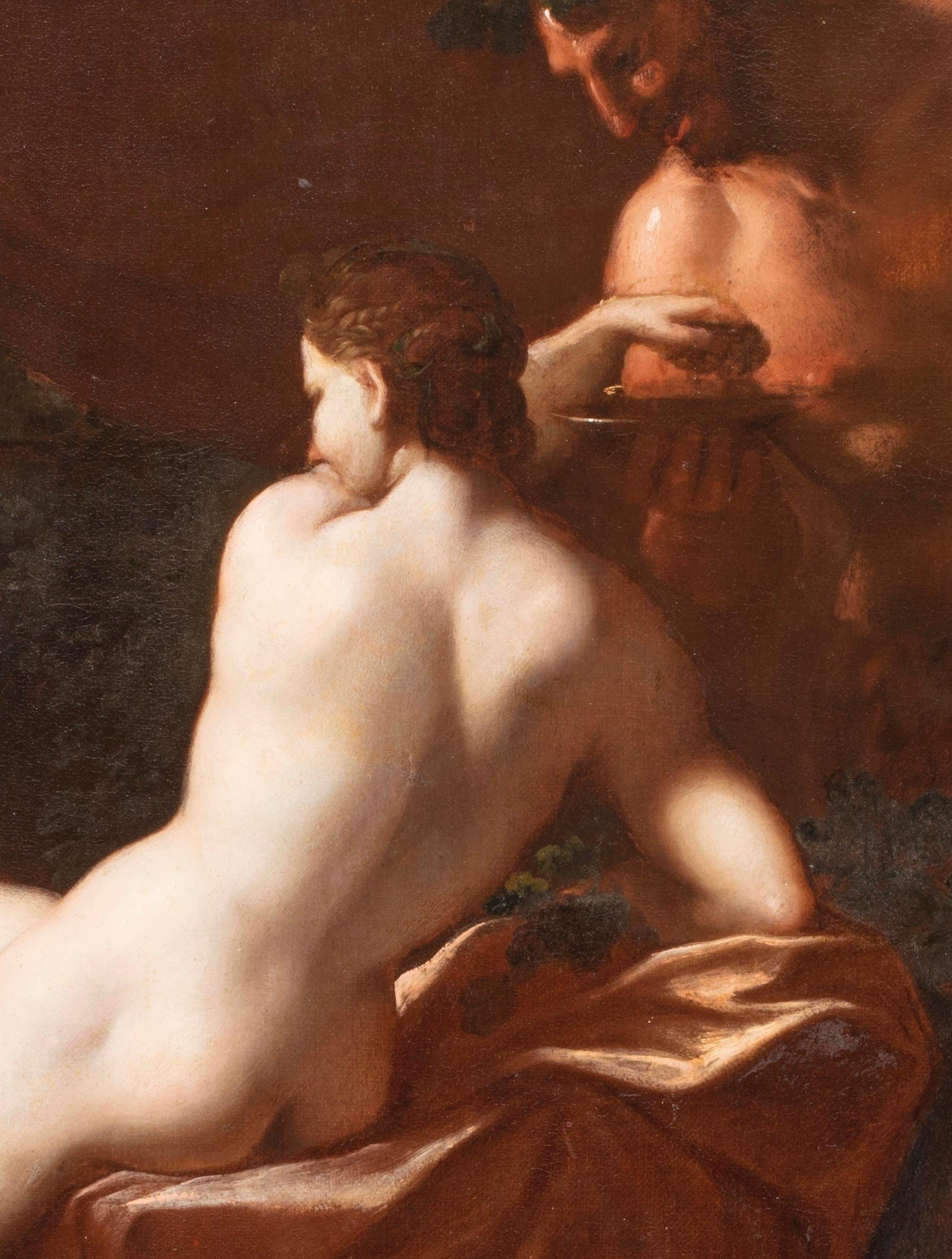 17th Jahrhundert von Domenico Maria Canuti Toilette der Venus mit Amoren und Satyren  im Angebot 5