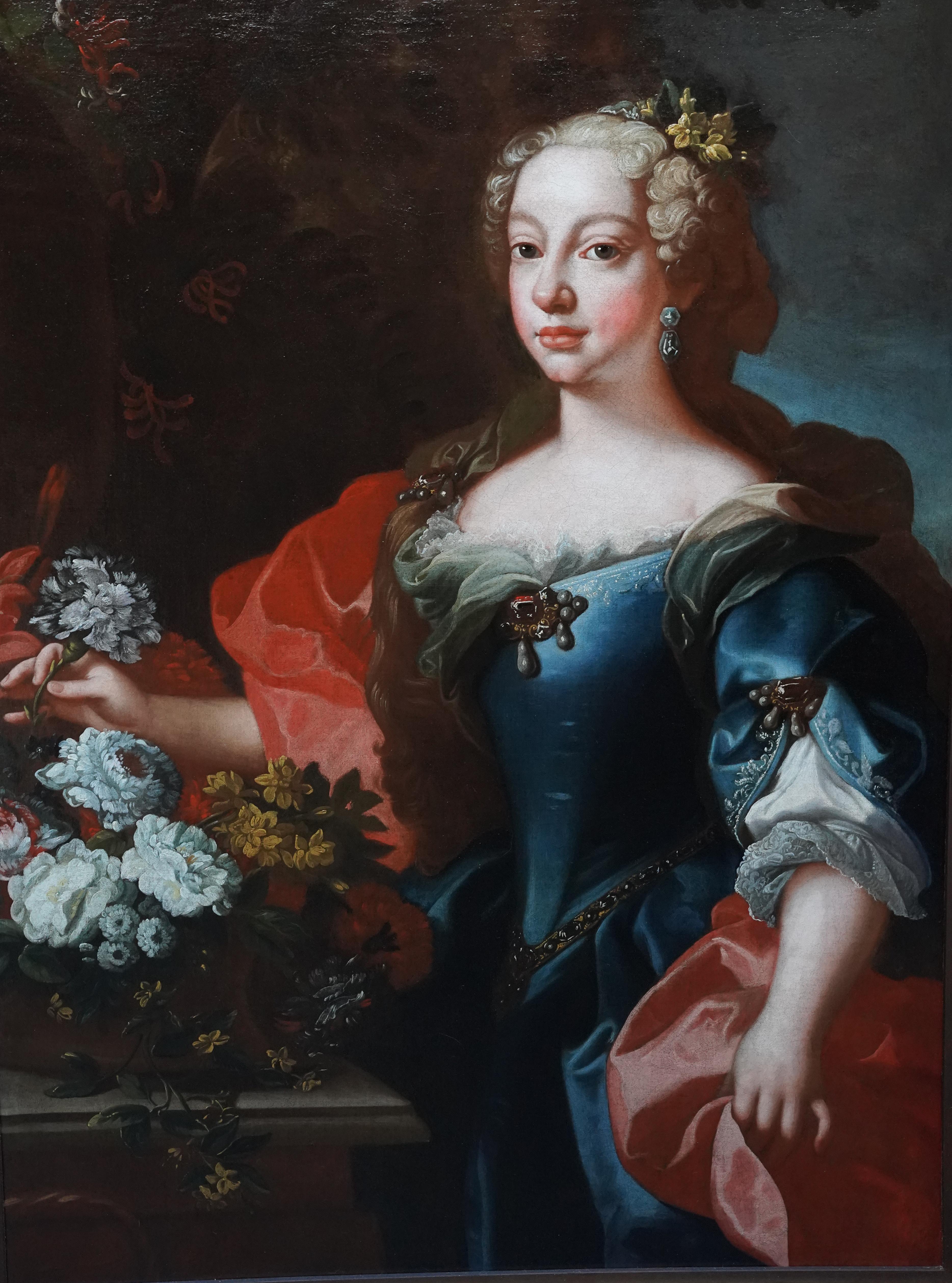 Porträt von Maria Vittoria, Königin von Portugal, Ölgemälde eines alten Meisters (Alte Meister), Painting, von Domenico Maria Sani