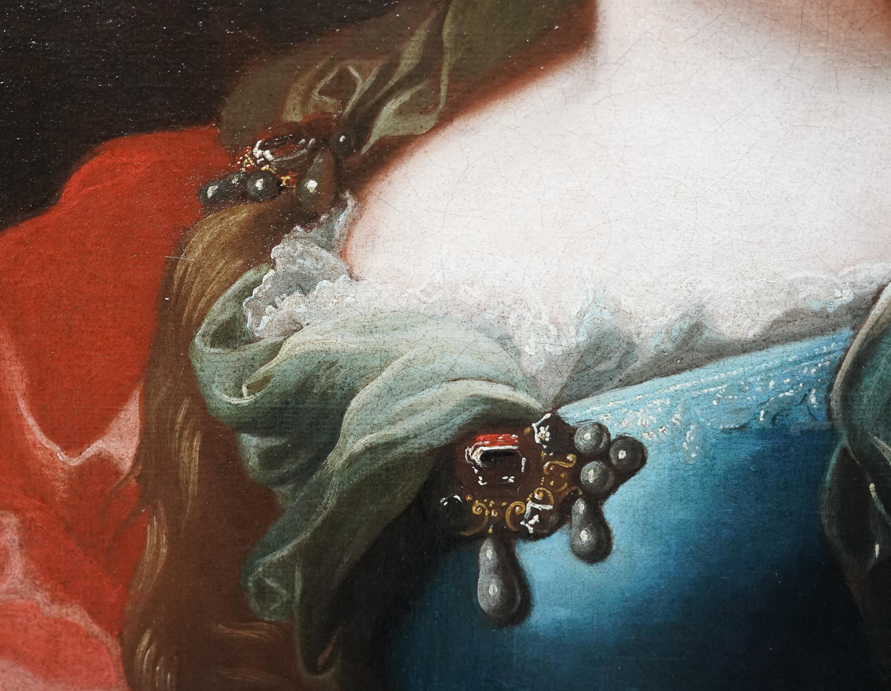 Porträt von Maria Vittoria, Königin von Portugal, Ölgemälde eines alten Meisters im Angebot 4