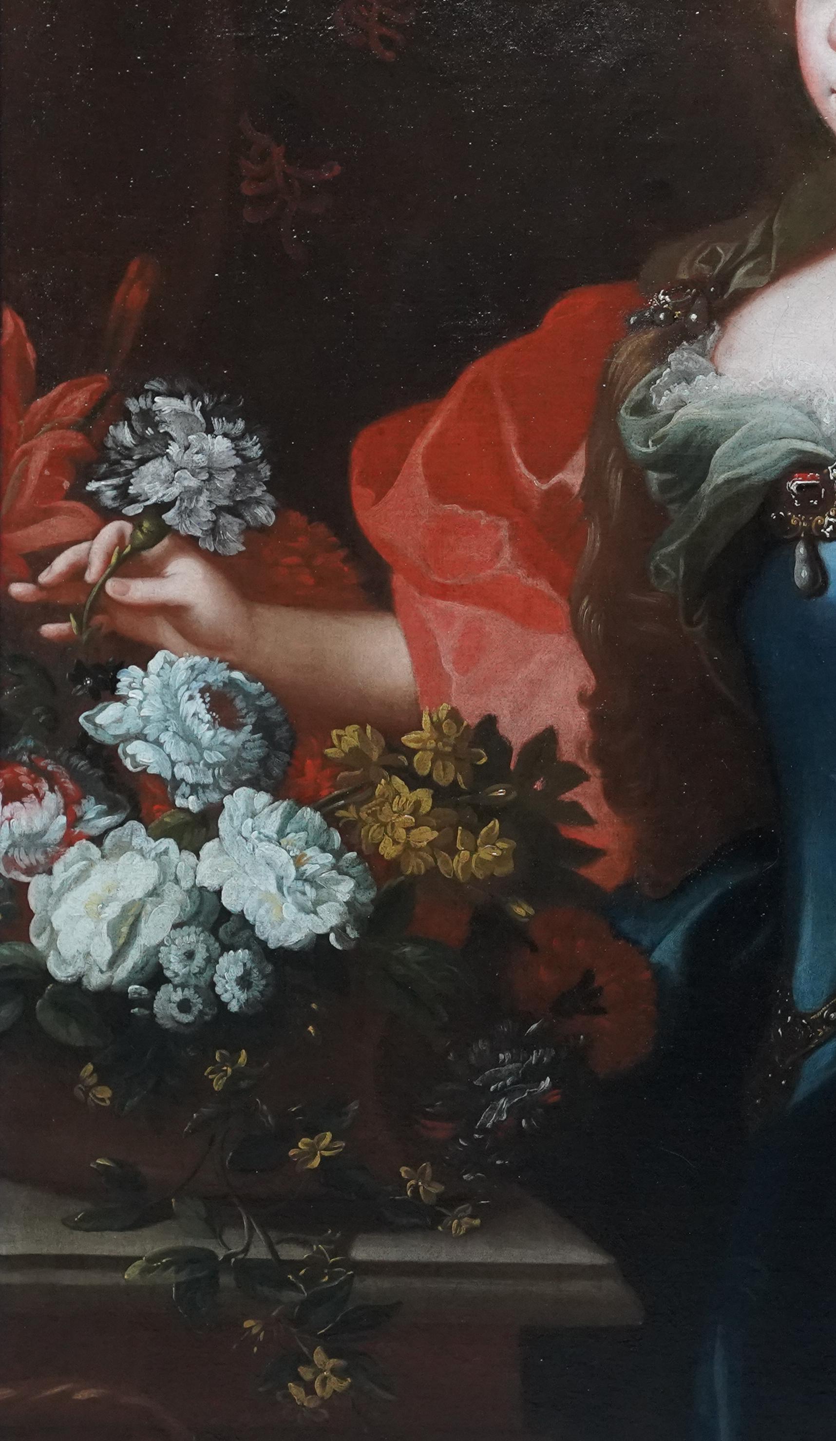 Porträt von Maria Vittoria, Königin von Portugal, Ölgemälde eines alten Meisters im Angebot 5