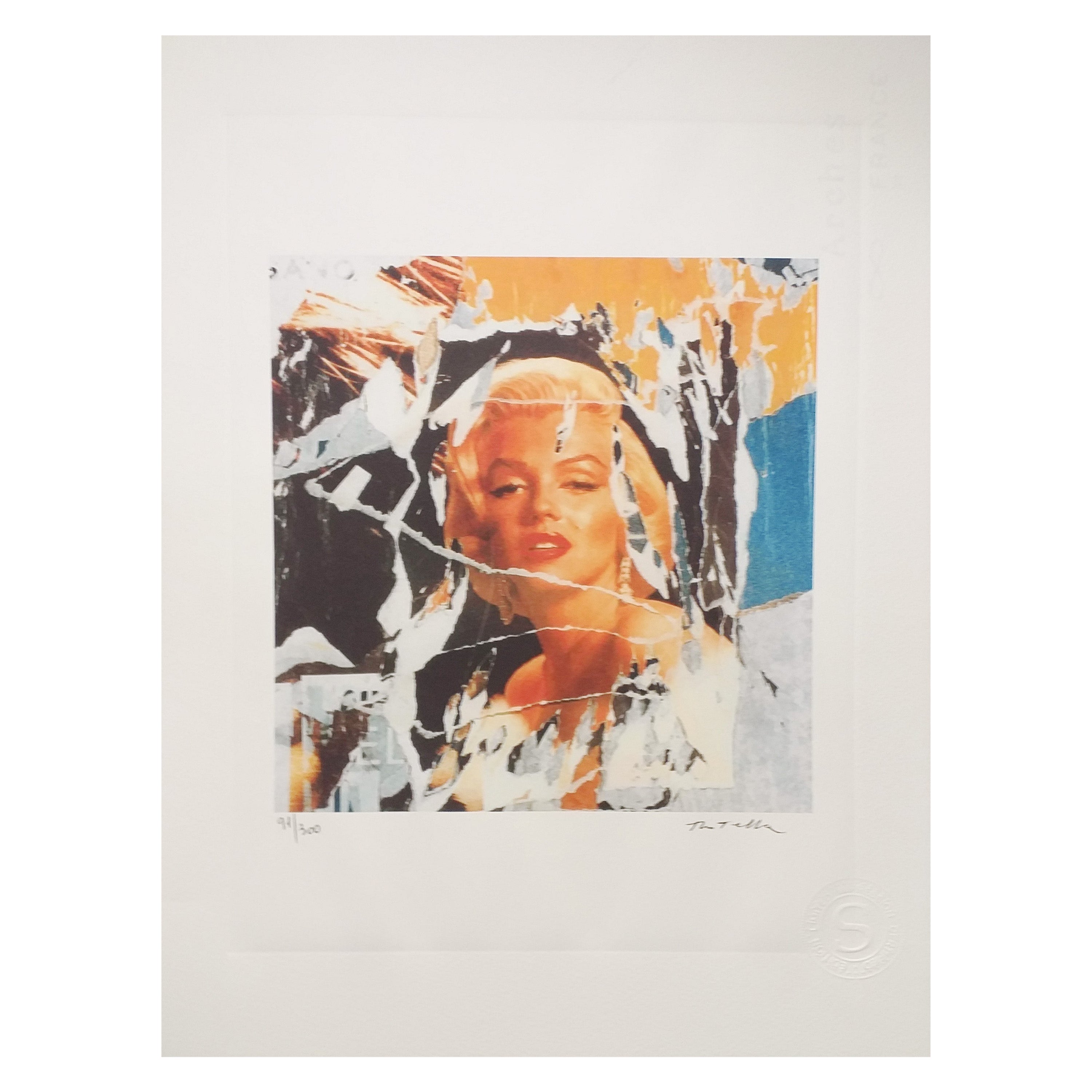 Domenico "Mimmo" Rotella Homage Marilyn