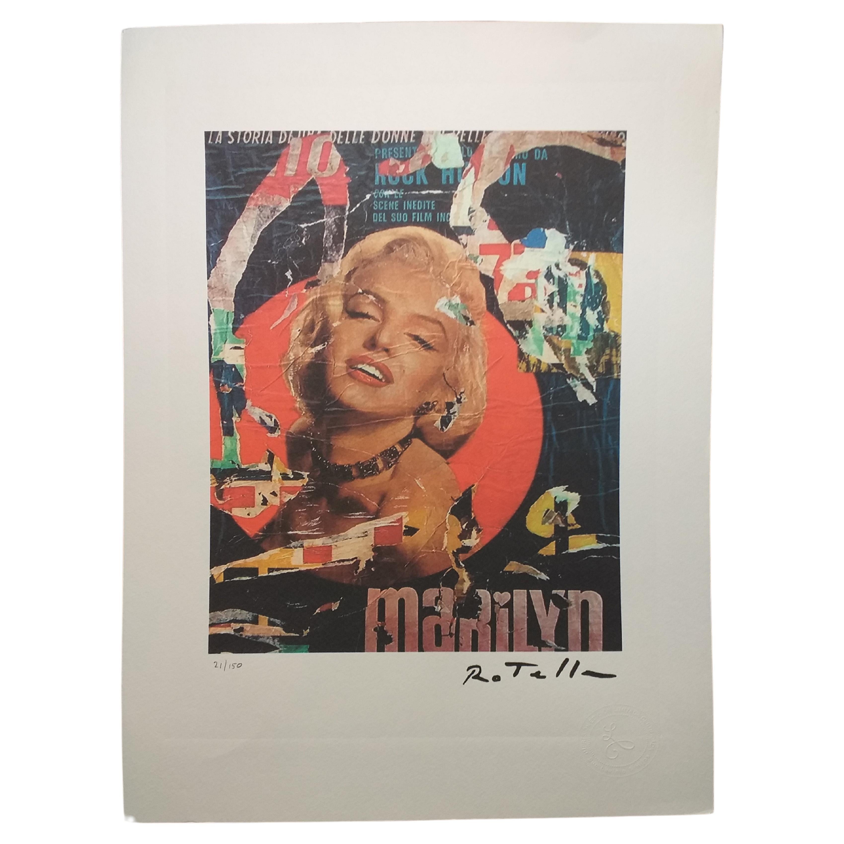 Domenico "Mimmo" Rotella Marilyn For Sale