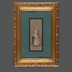 Domenico Morelli - Domenico Morelli Aquarelle orientaliste du 19e siècle Domenico Morelli Aquarelle orientaliste du 19e siècle