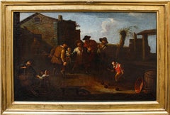 Jeu de boules Huile sur toile de Domenico Olivero