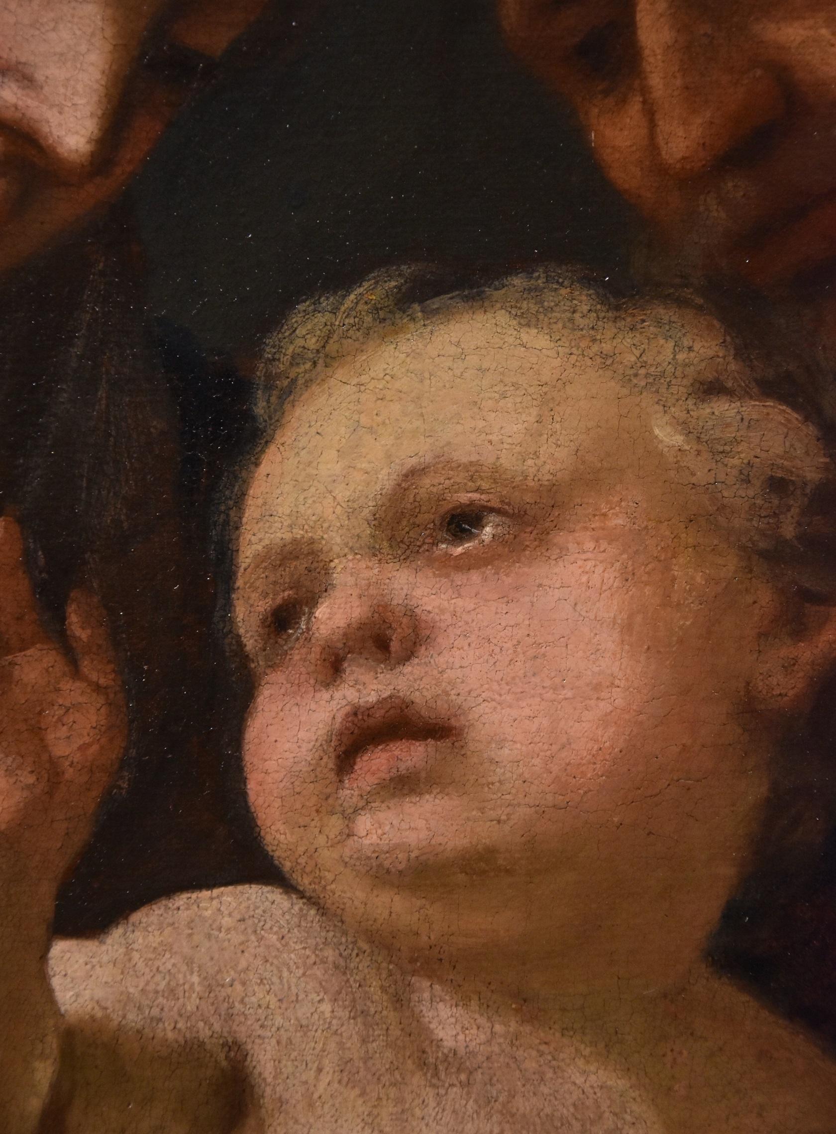 Peinture à l'huile sur toile « Holy Family Piola » du maître ancien Maria religieux du 17ème siècle  en vente 8