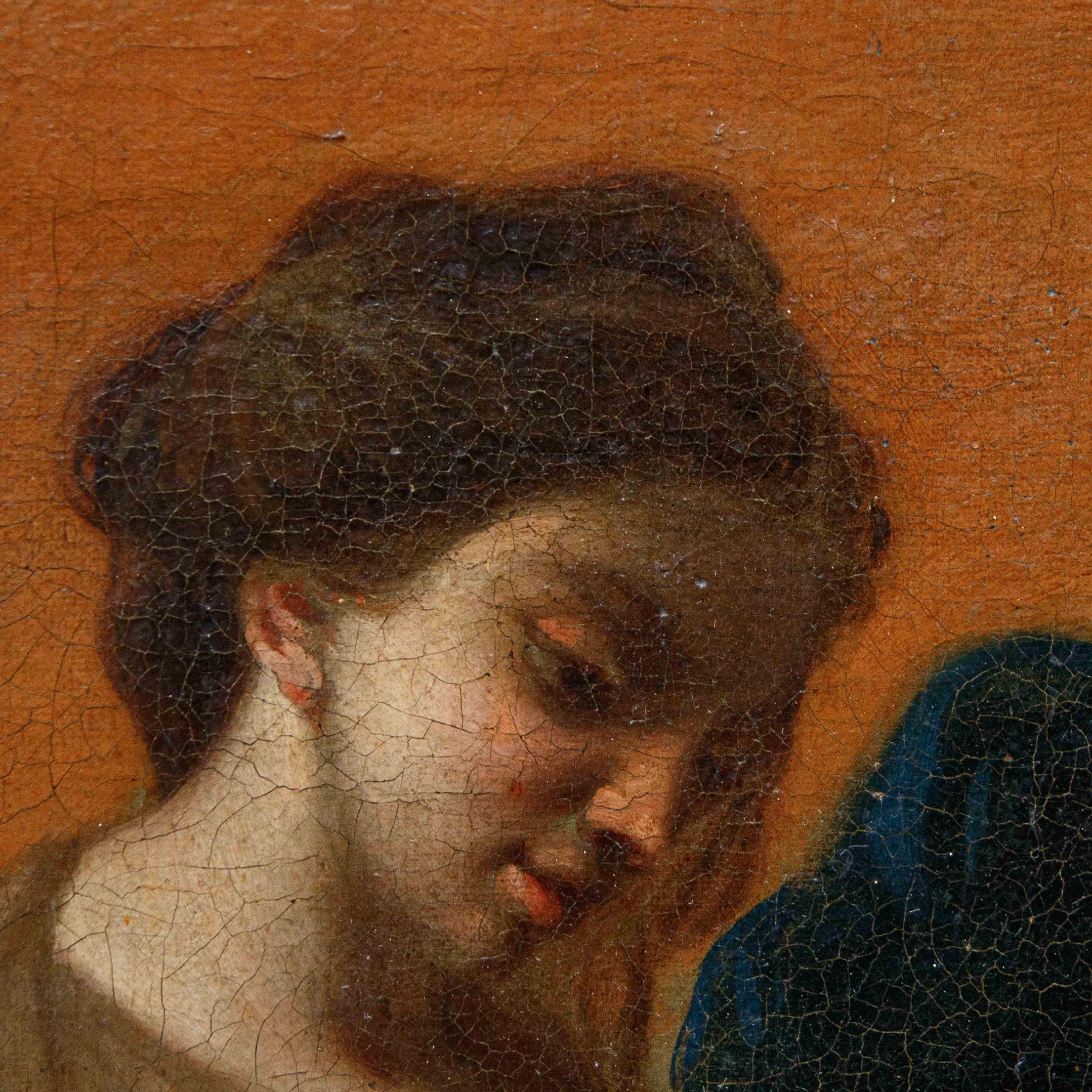 Circolo di Domenico Piola, Madonna con il Bambino e San Domenico in vendita 1