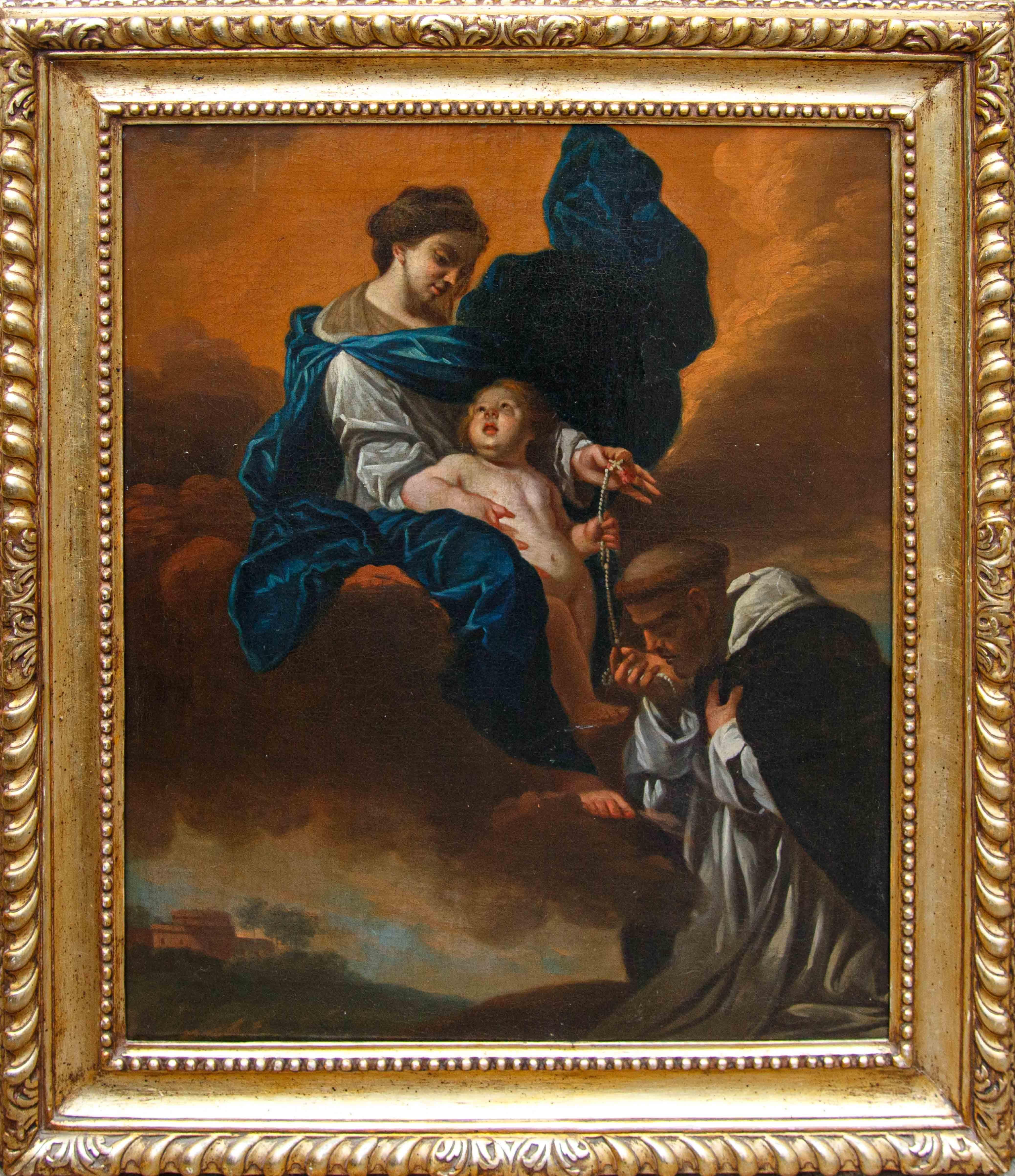 Domenico Piolas Kreis, Madonna und Kind mit dem Heiligen Dominikus