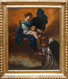 Circle of Domenico Piola, Madonna and Child with St. Dominic