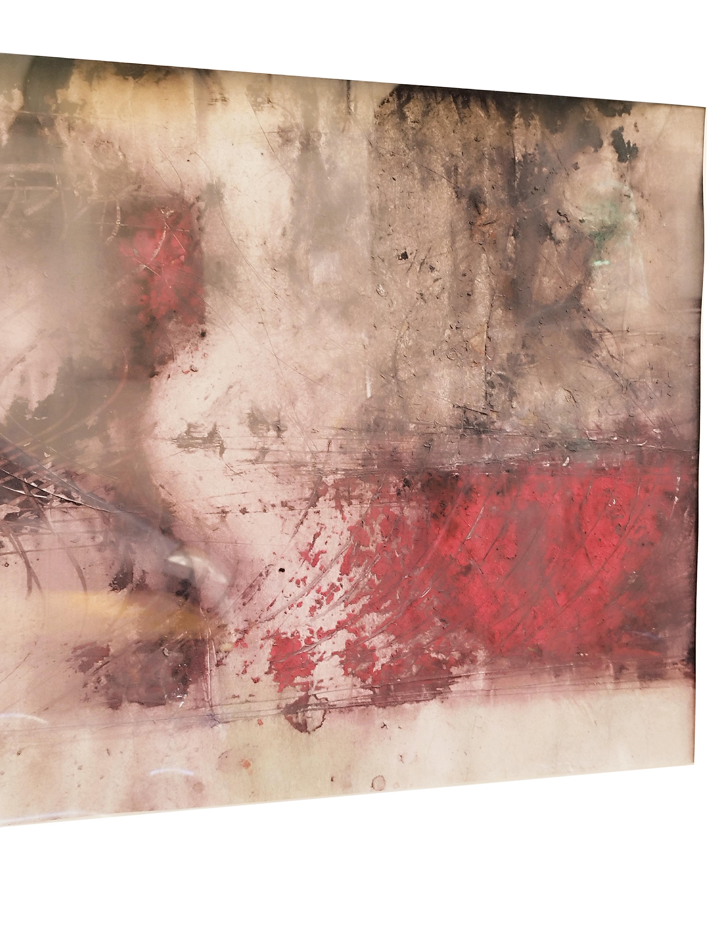 Sin título - Técnica mixta sobre papel Domenico Spinosa, Italia 1970 en venta 3
