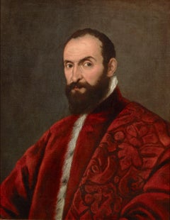 Portrait of a Venetian Senator attributed to Domenico Tintoretto