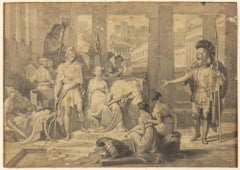 Antique Ancient scene - Lithograph by Domenico Zorzi - 19th century