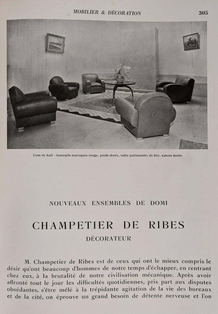 Milieu du XXe siècle Table d'appoint Domi « Manner of Ruhlmann » en vente