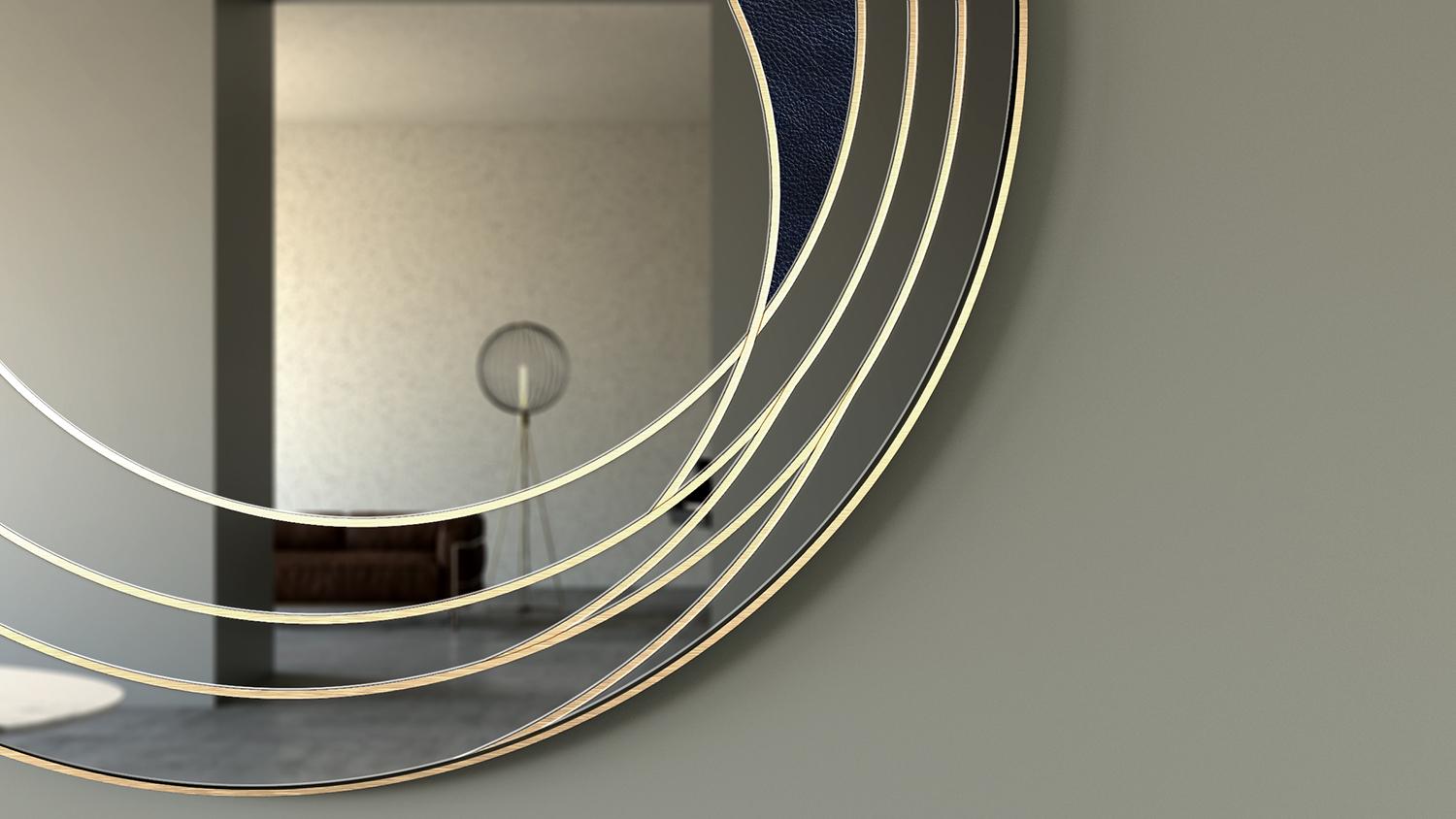 Postmoderne Miroir mural Domina II 80 par Atlas Project en vente