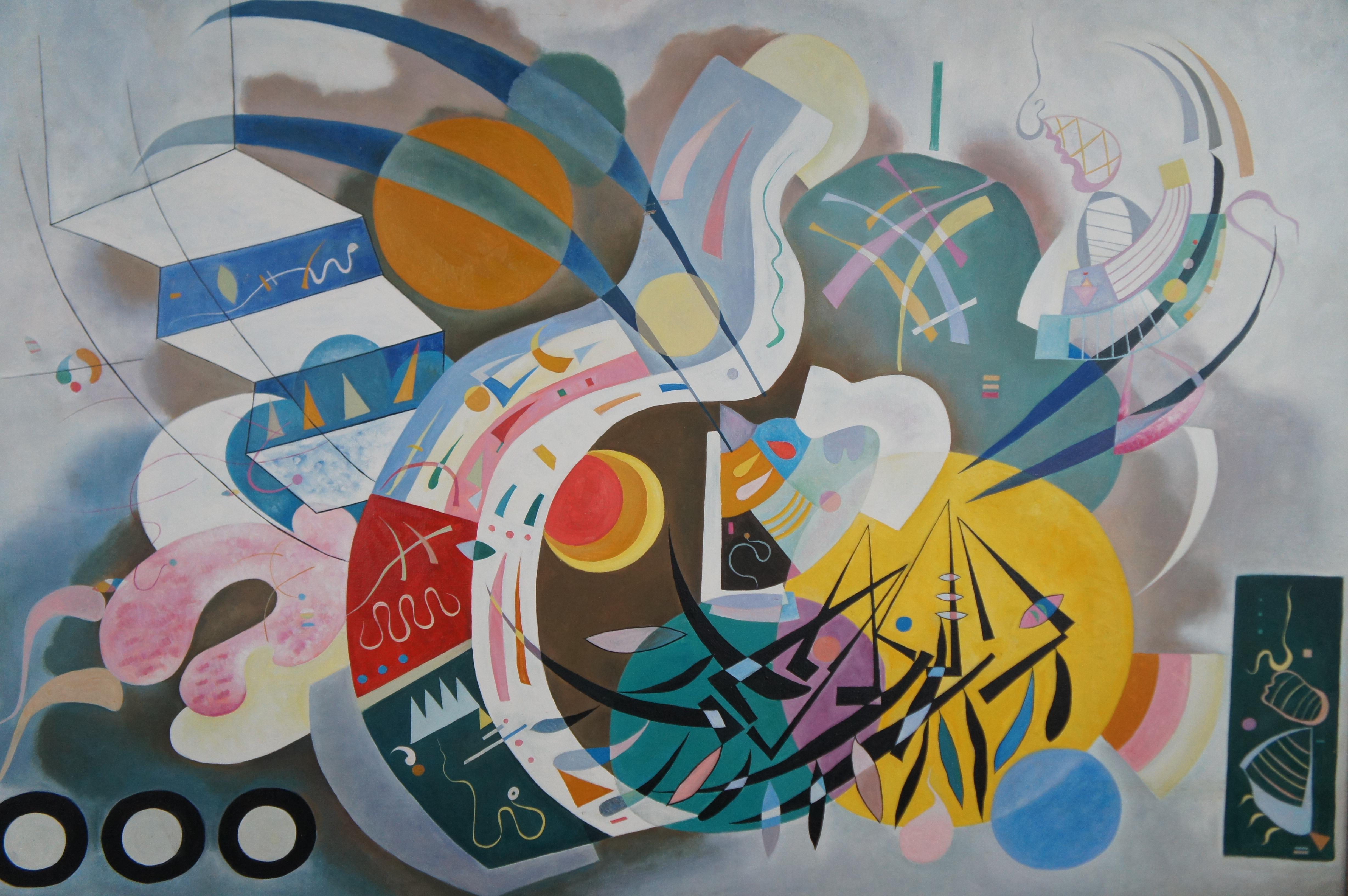 Curva dominante Pittura astratta moderna biomorfa (after) Wassily Kandinsky 78