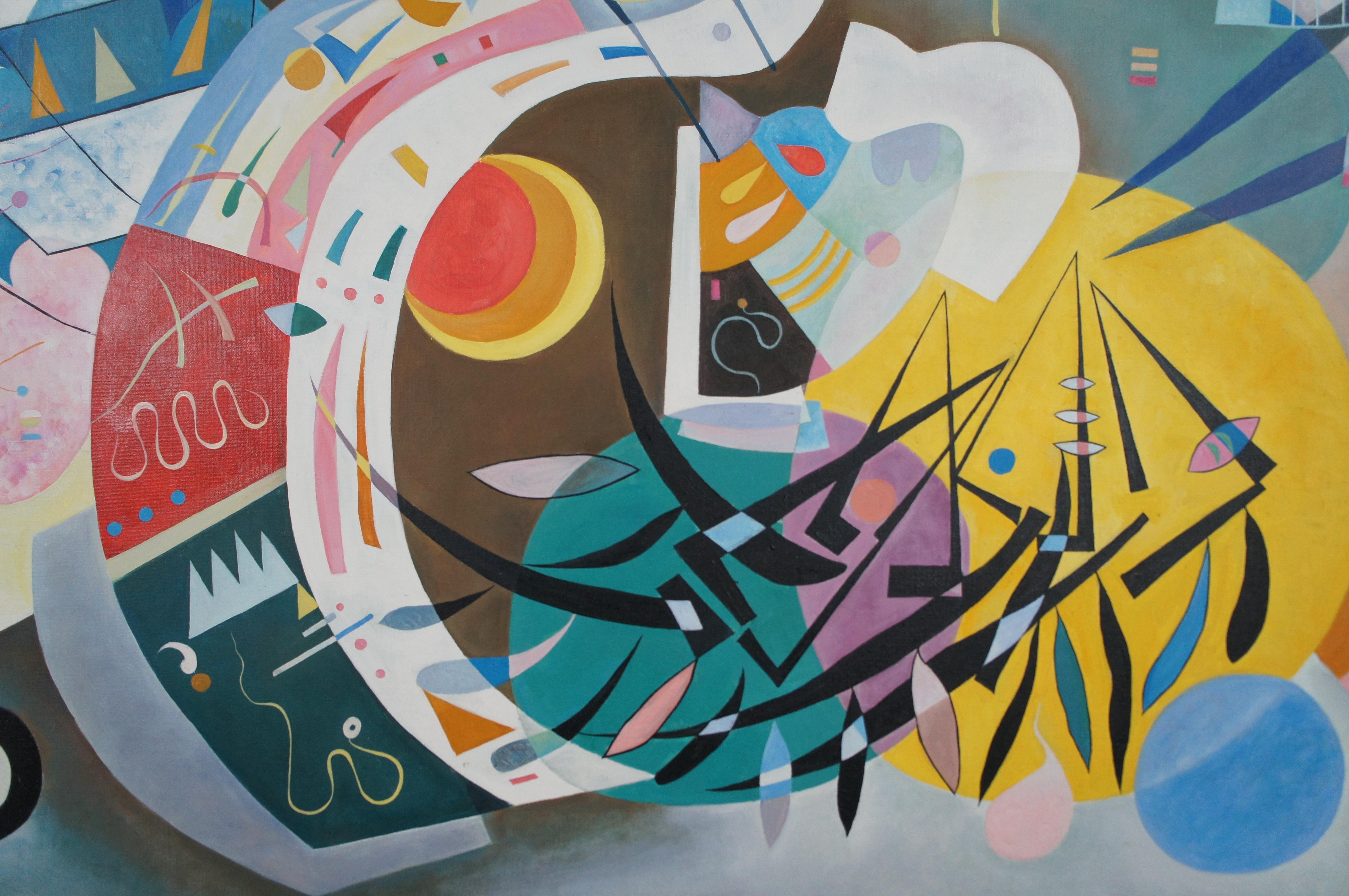 Curva dominante Pittura astratta moderna biomorfa (after) Wassily Kandinsky 78