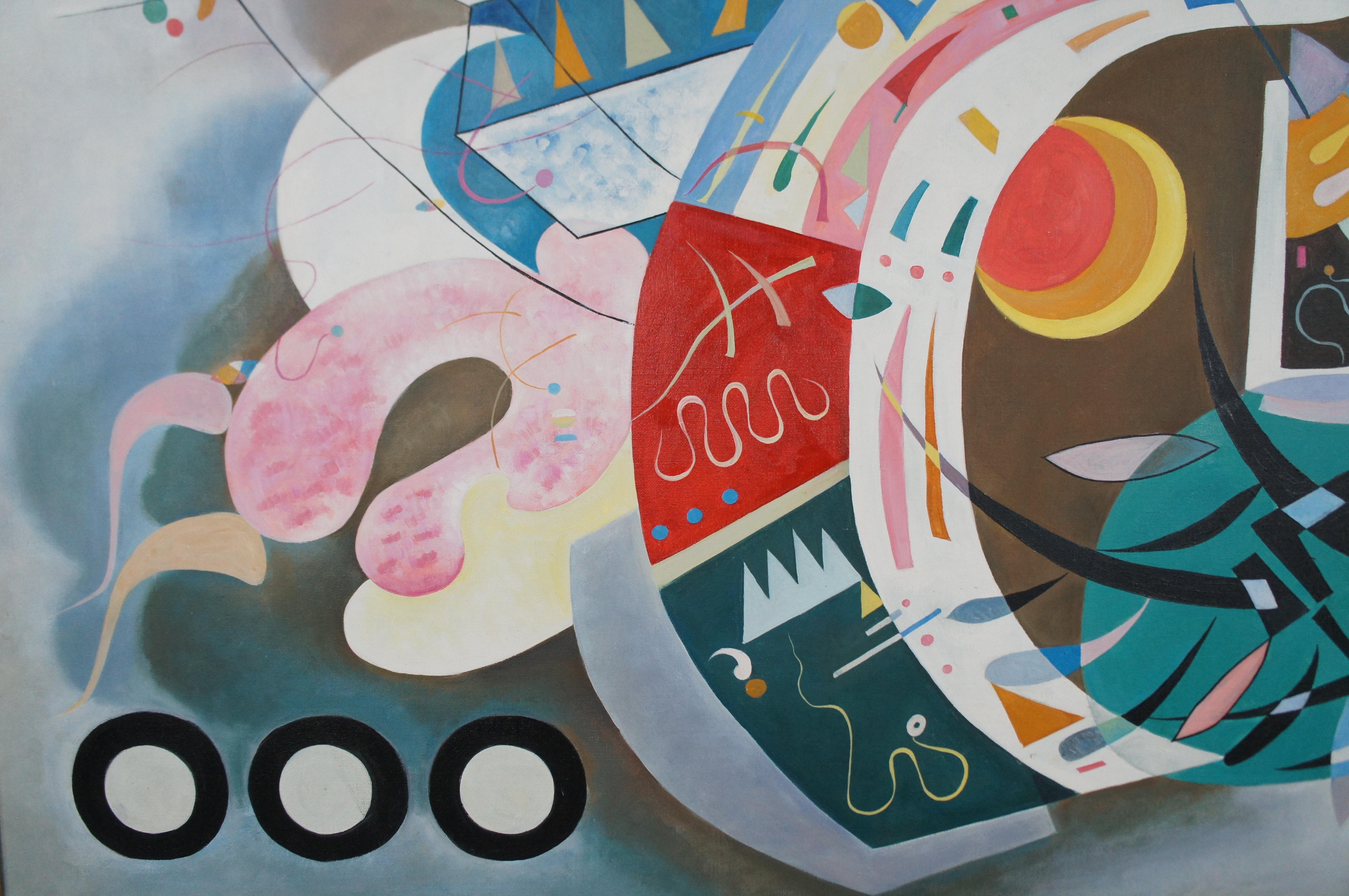 Curva dominante Pittura astratta moderna biomorfa (after) Wassily Kandinsky 78
