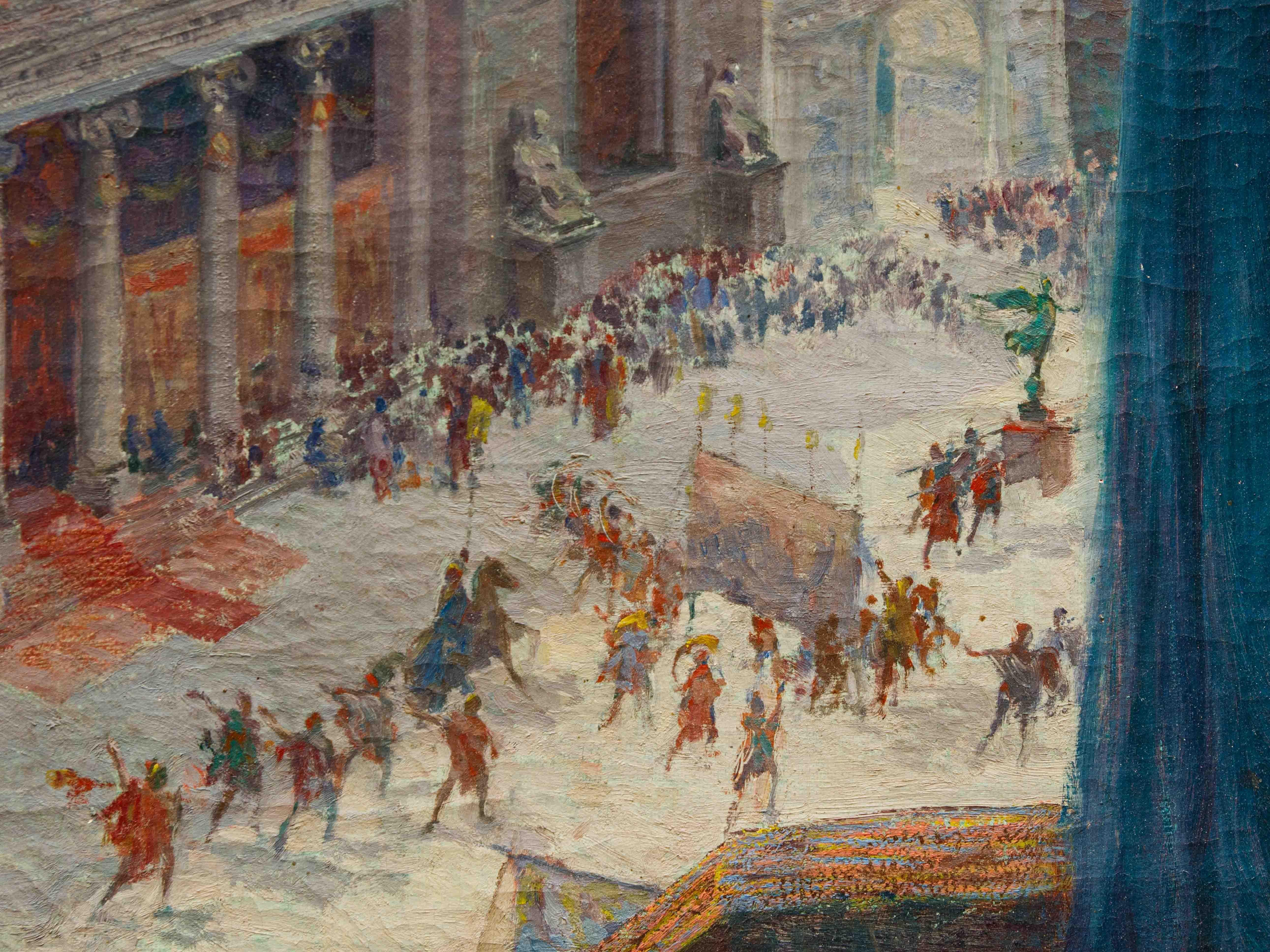 Domingo Motta (1872 - 1962), View of Ancient Rome For Sale 10