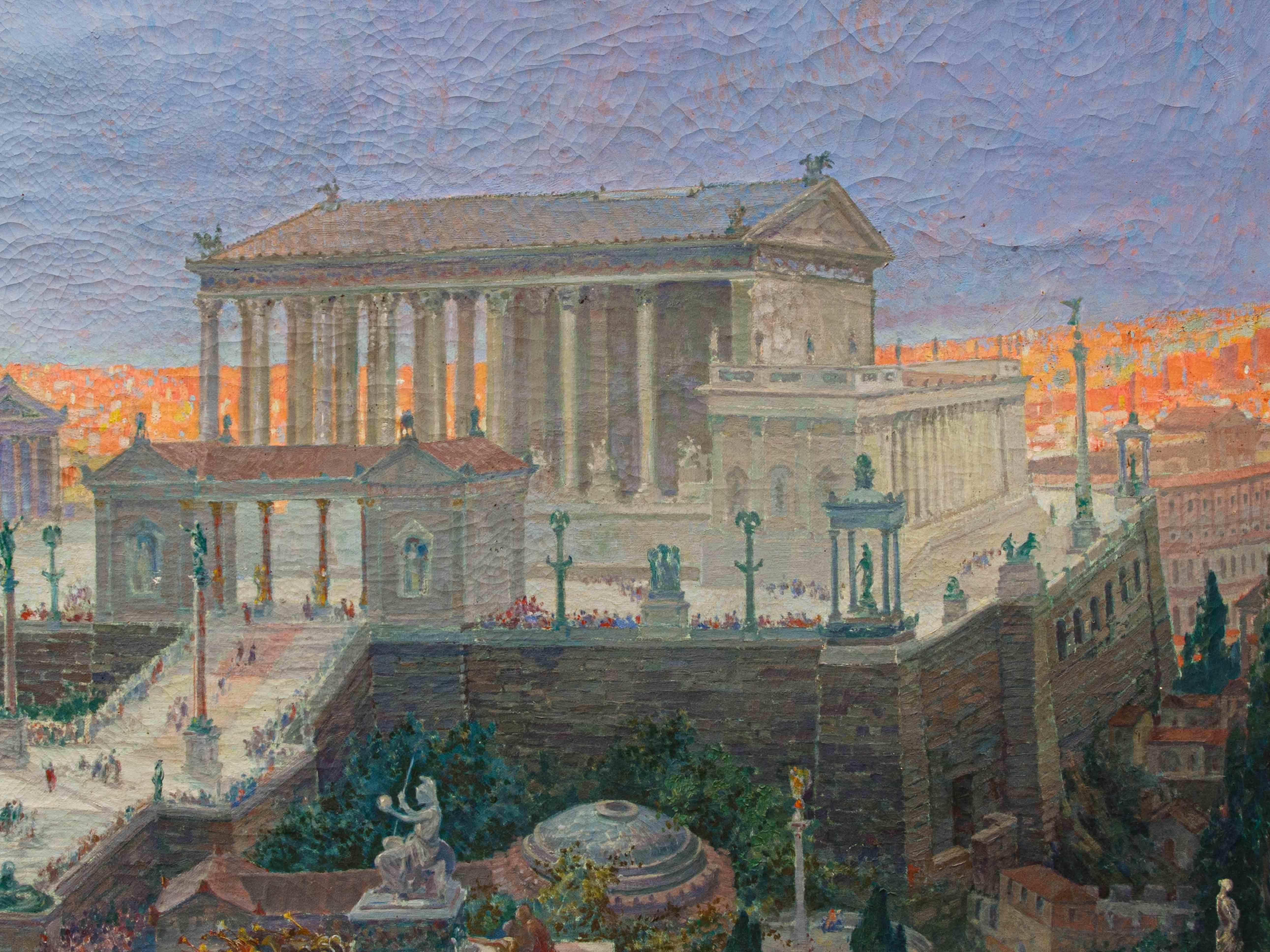Domingo Motta (1872 - 1962), View of Ancient Rome For Sale 3