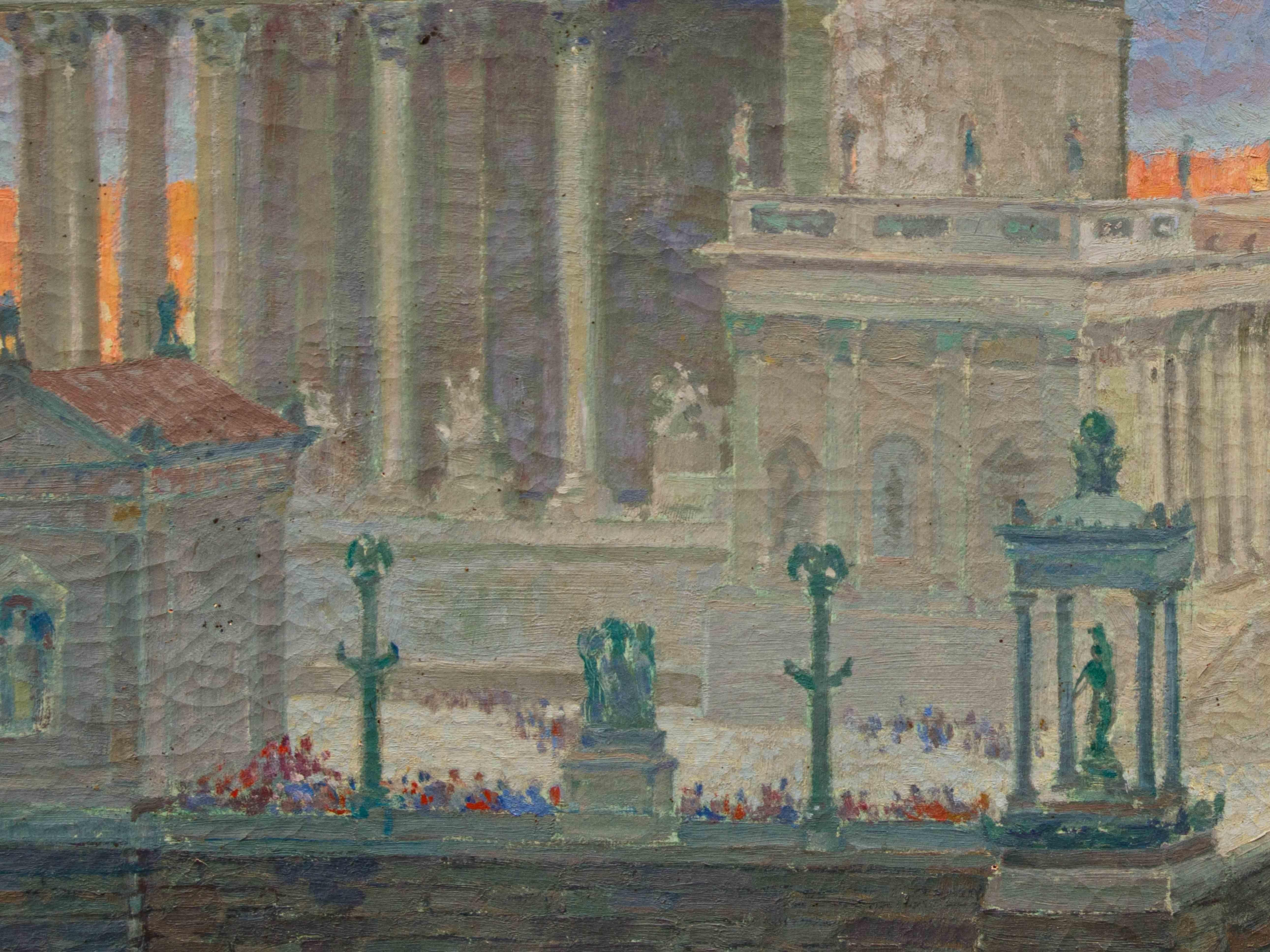 Domingo Motta (1872 - 1962), View of Ancient Rome For Sale 5