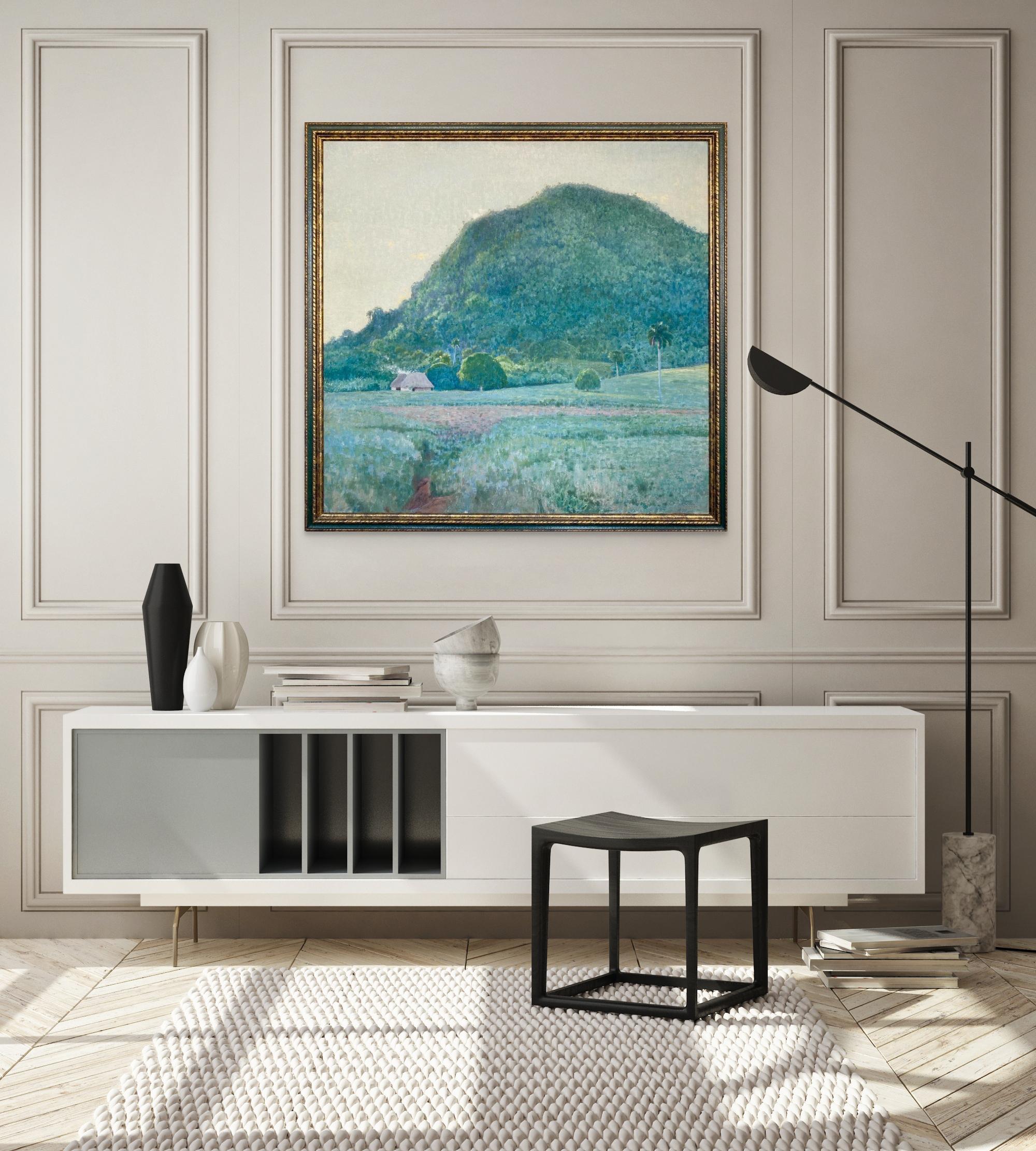 Kubanische Landschaft – Painting von Domingo Ramos Enríquez