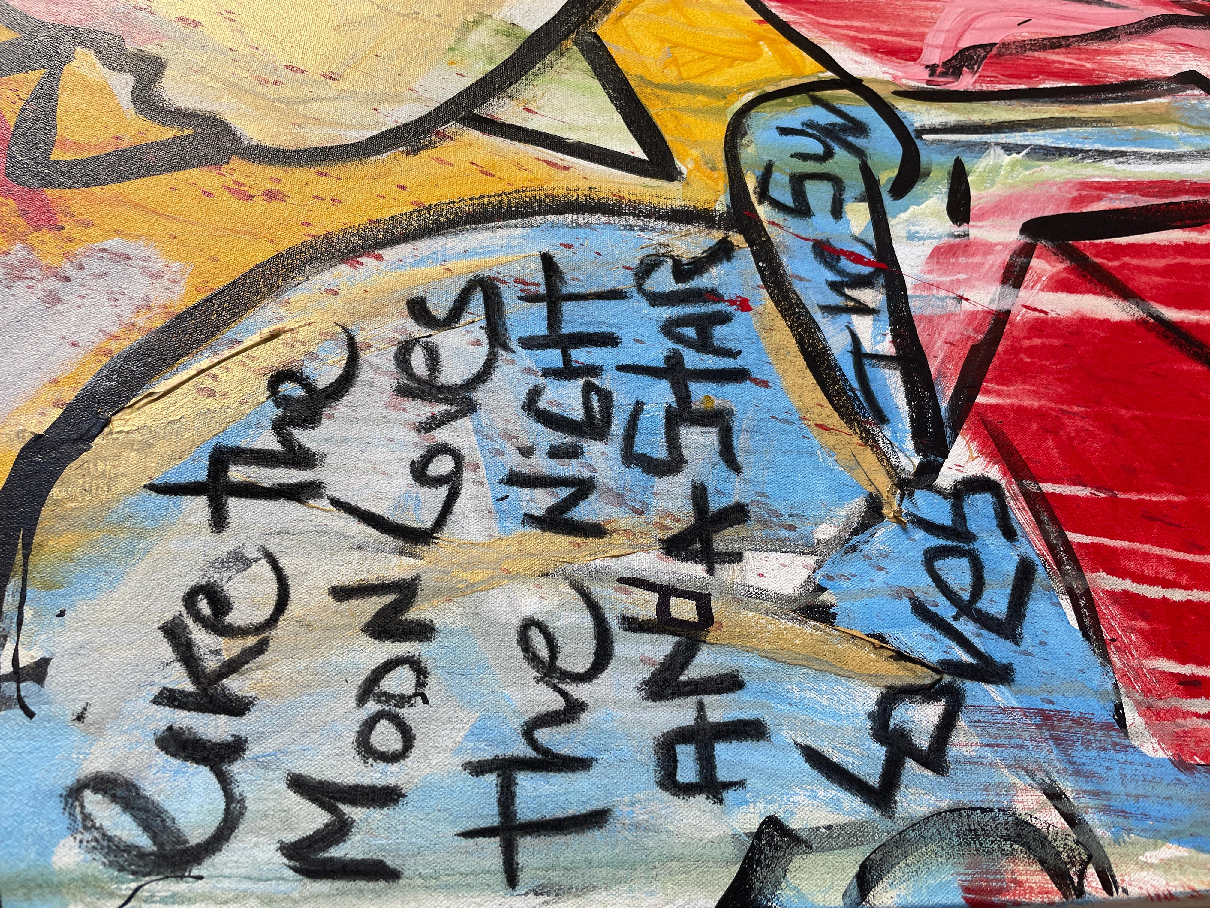 Amore e vita - Abstract Painting Marrone di Domingo Zapata
