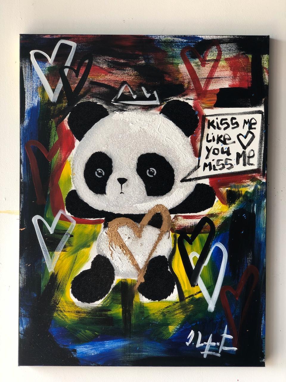 Panda  - Painting by Domingo Zapata