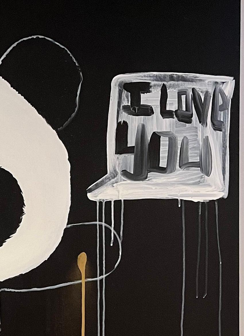 Américain Domingo Zapata « Panda Loves you » en vente