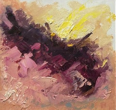 "Landscape Study 4" - Original Oil Painting on Primed Paper