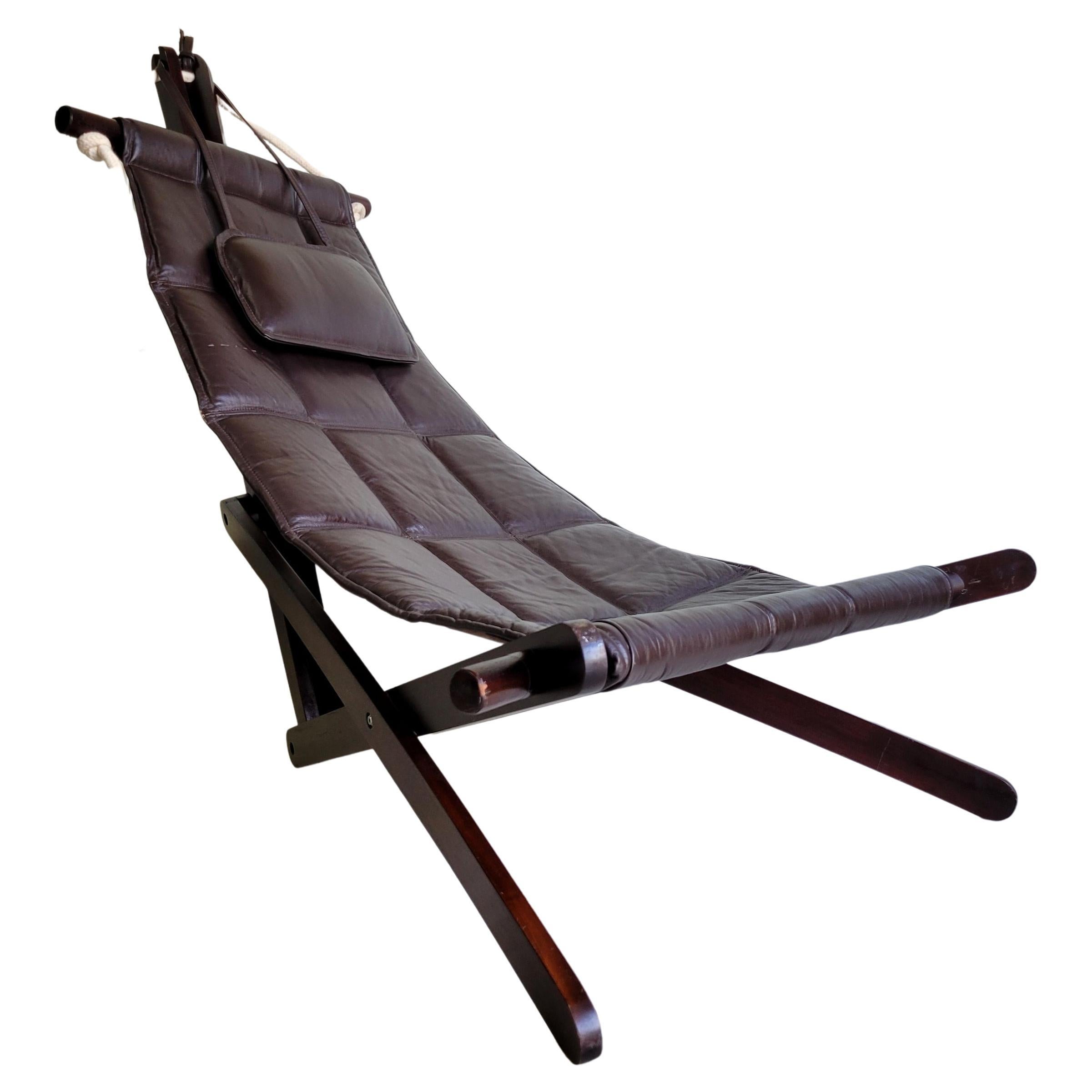 Dominic Michaelis 'Sail Chair' for Moveis Corazza Brazilian Lounge Chair For Sale