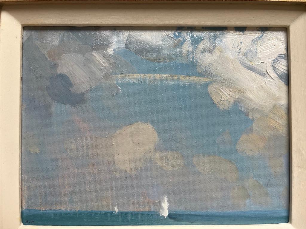 Dominic Parczuk, contemporary British artist, Landscape with cattle For Sale 3