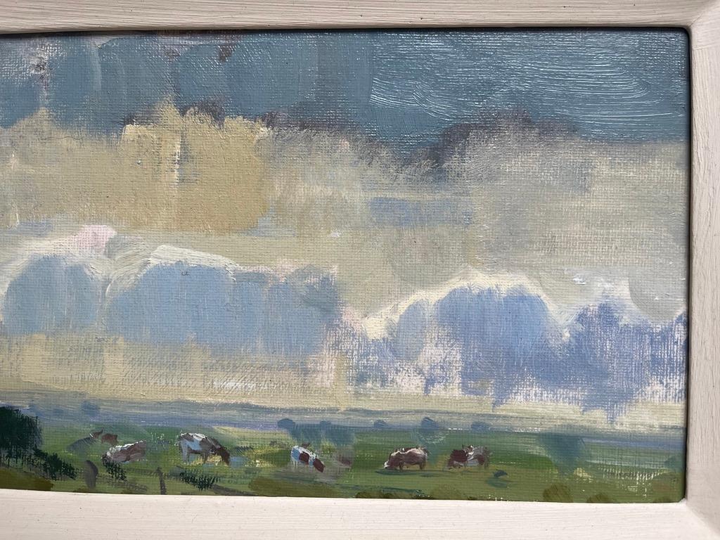 Dominic Parczuk, artista britannico contemporaneo, Paesaggio con bestiame in vendita 4